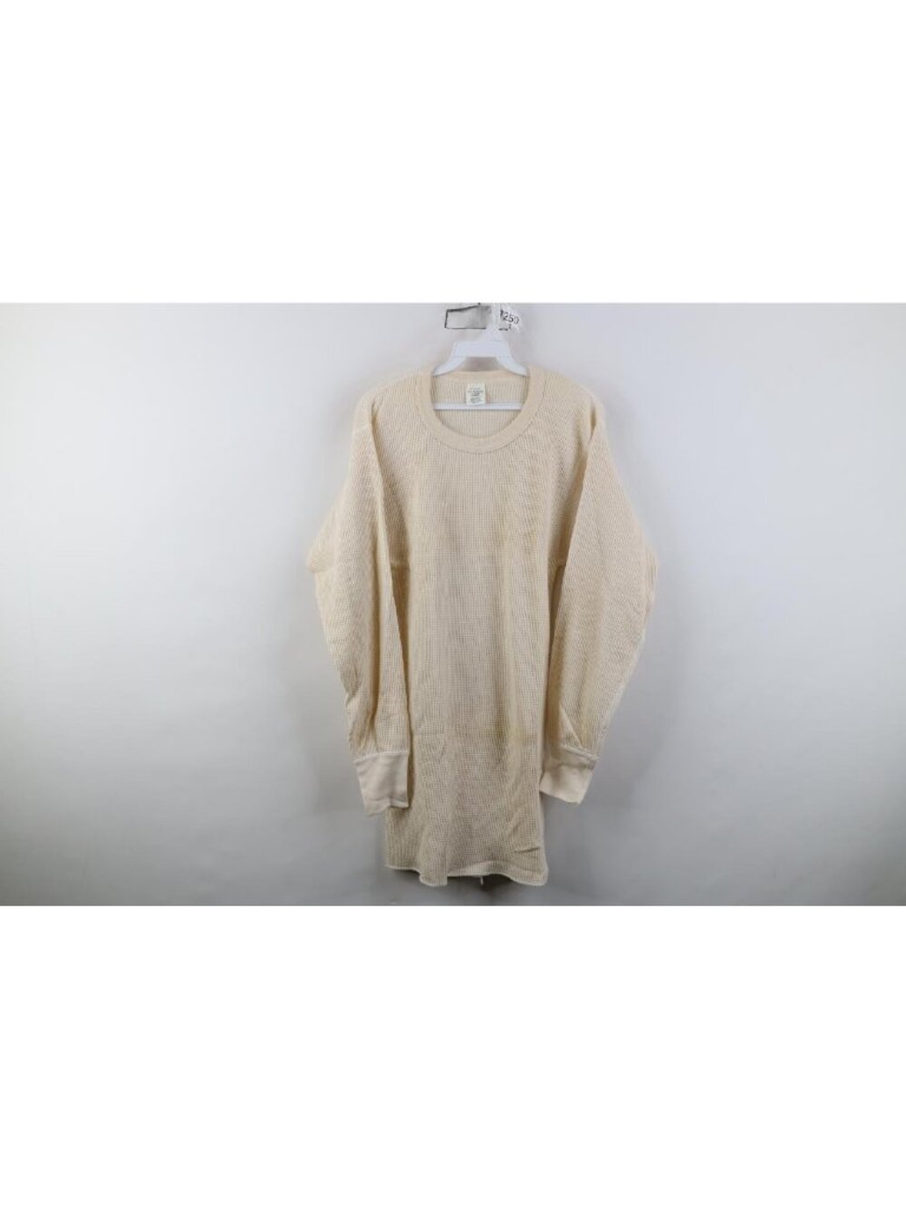 Vintage 90s Streetwear Mens XL Blank Thermal Waffle Knit Long Sleeve T-Shirt USA